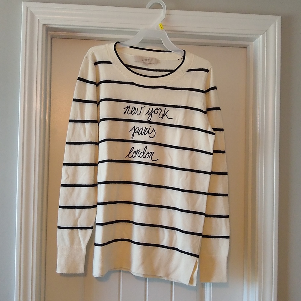 Loft size extra small white sweater